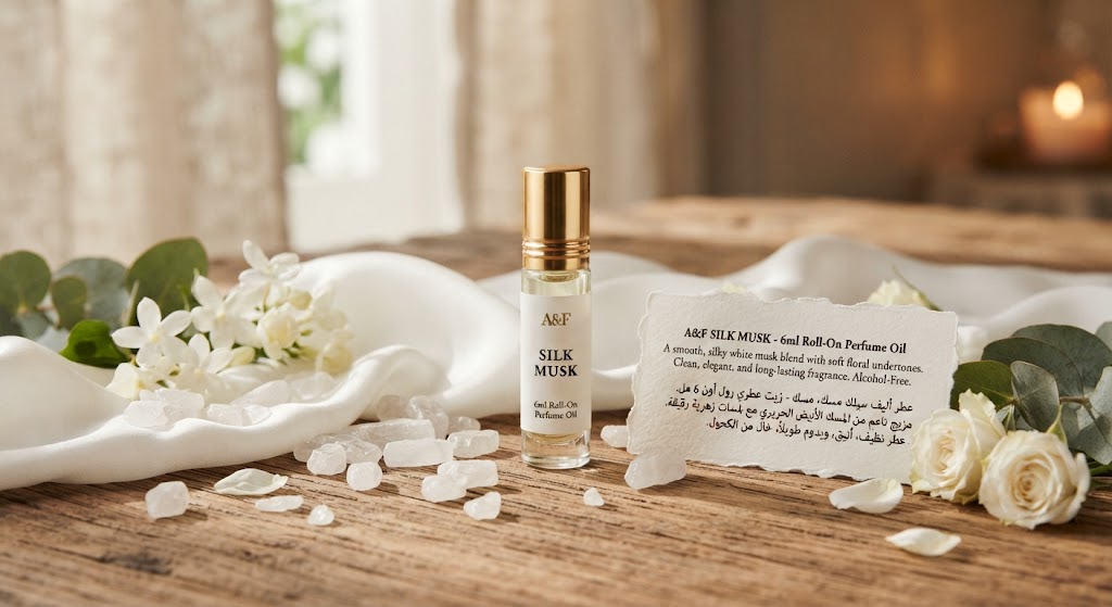 Al Fatima Silk Musk women’s attar in Pakistan, 6 ml roll-on perfume oil